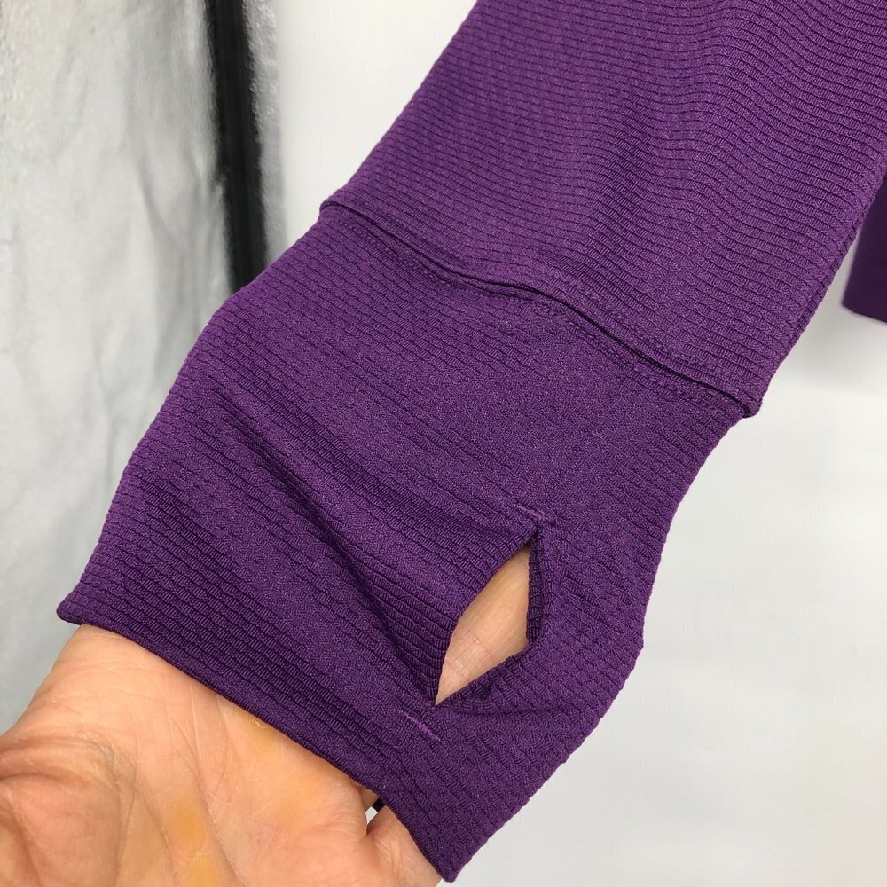 Hyba  Purple lightweight athletic zip hoodie size M - Picture 8 of 16